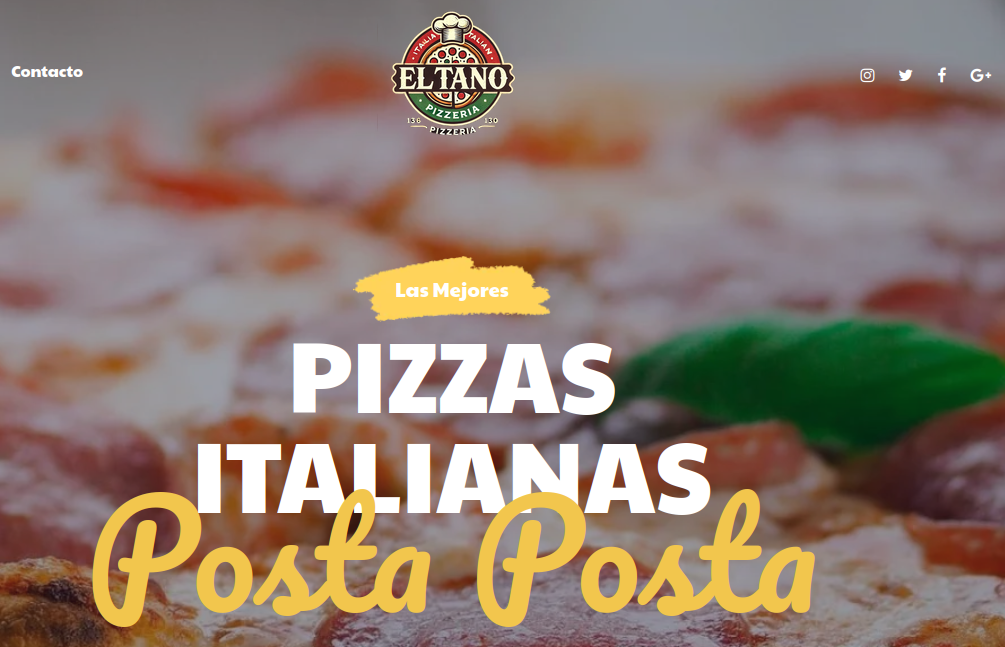 Website para pizzería